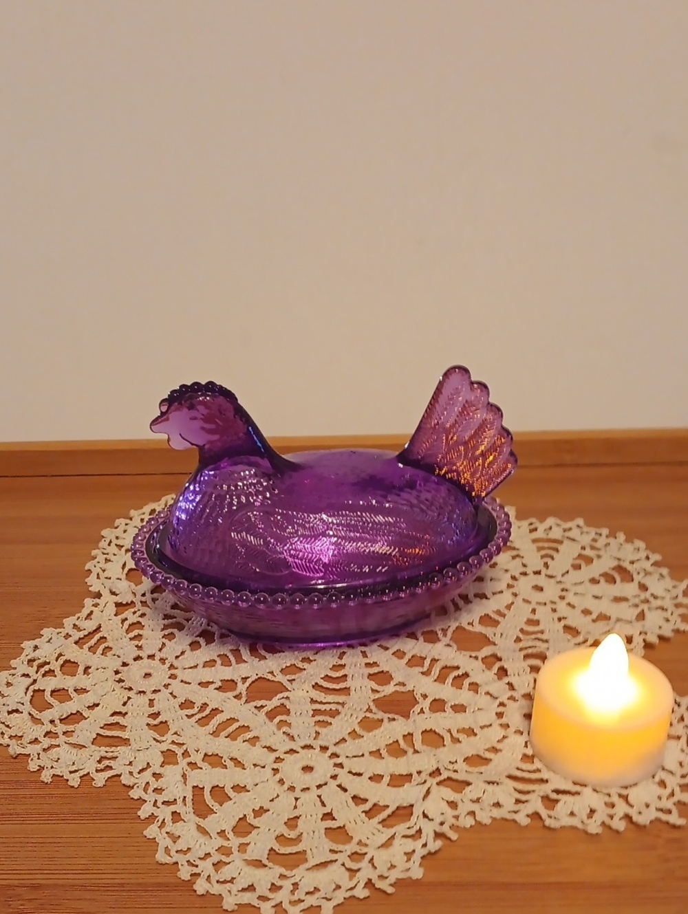 Vintage Inspired Plastic Hen on Nest Decorative Dish - Home Accents